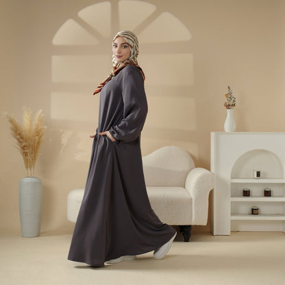 Essential Premium Versatile Pockets Umbrella Cut Abaya (MA113)