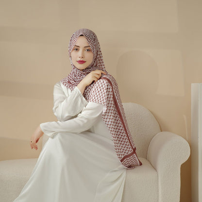 Chiffon Keffiyeh Hijab (MH045)