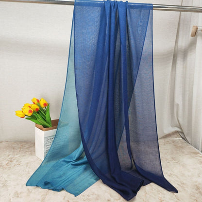 Modal Gradient Soft Hijab | Color Transition Hijab with Natural Flow (MH162)